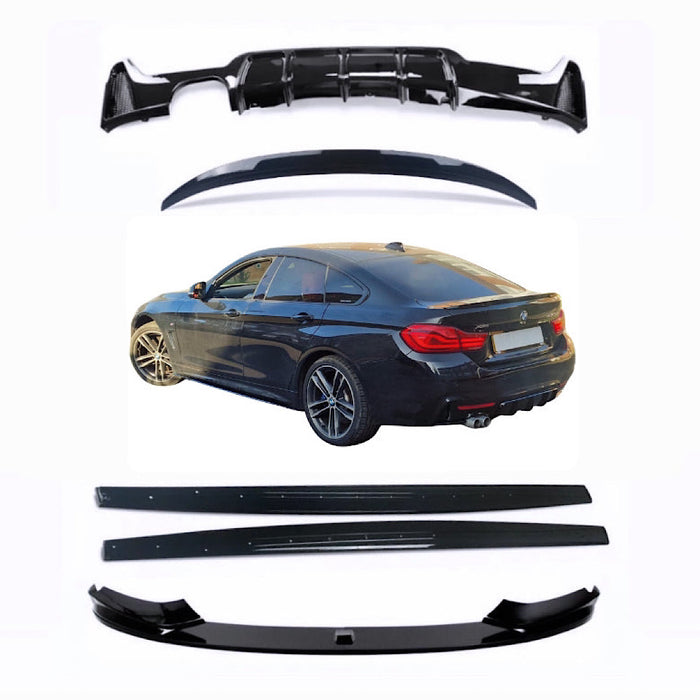F36 4 series Gran Coupe gloss black body kit