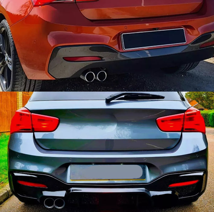 BMW 1 Series F20 with Gloss Black Rear Diffuser Lci