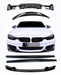 BMW F32 Kit 4 Series Coupe Gloss Black M4 Spoiler Diffuser Splitter Side Extensions Dual - Auto Kits