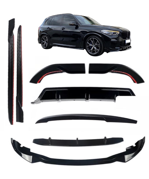 BMW G05 X5 Kit Gloss Black Full BodyKit Splitter Diffuser Spoiler 2018+ - Auto Kits