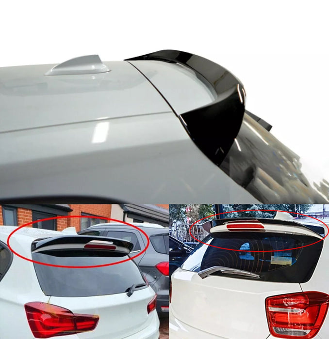 BMW 1 Series F20 LCI Hatchback Gloss Black Car Roof Spoiler