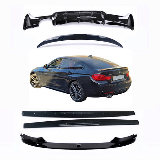 F36 4 series Gran Coupe gloss black body kit