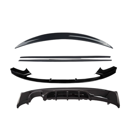 Mirror covers 2 SERIES F22 Full Body Kit gloss black Twin